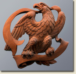 gunsmith eagle handcarved wooden eagle
