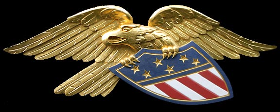 picture of American Colonial Huntington Eagle hand carved with wood