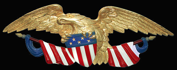 handcarved American Colonial Newport Eagle
