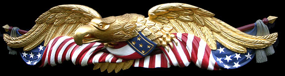 picture of hand carved American Colonial Philadelphia eagle