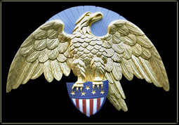 sun eagle handcarved wooden eagle